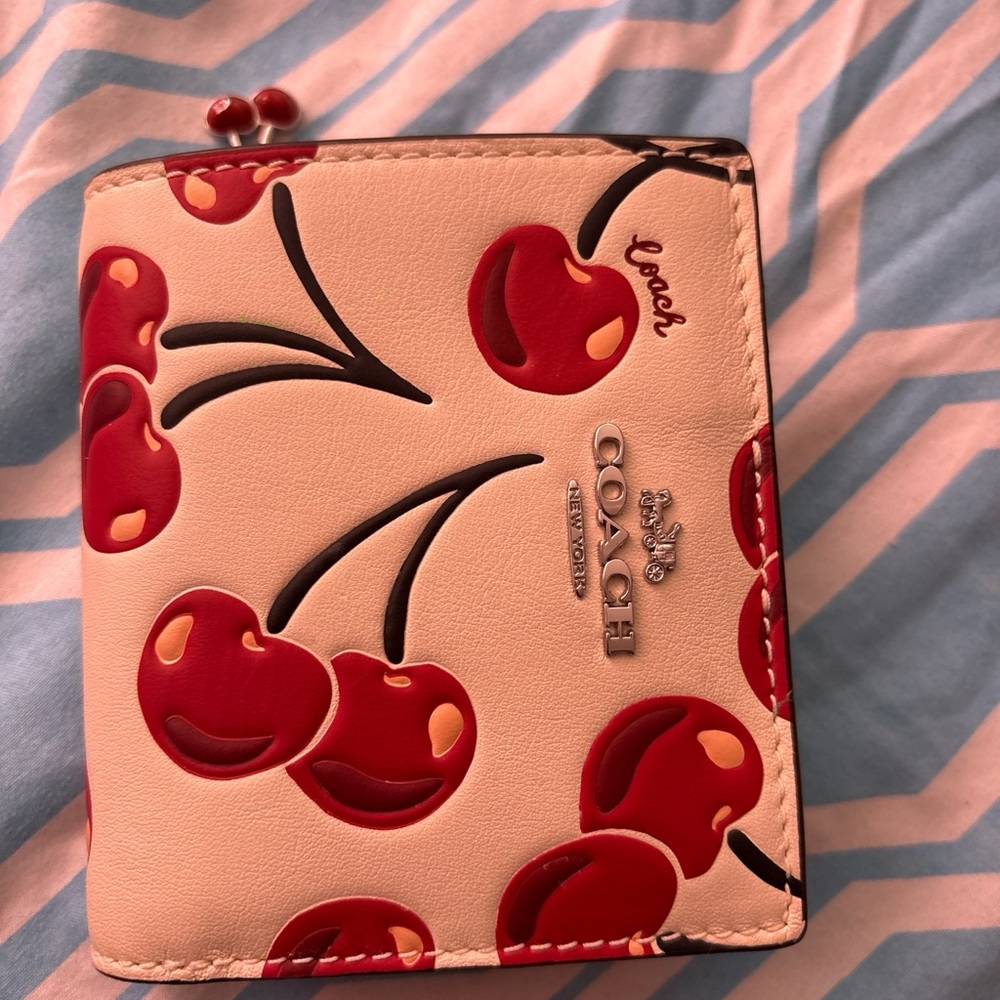Coach Cherry Patterned Wallet - Picture 3 of 4